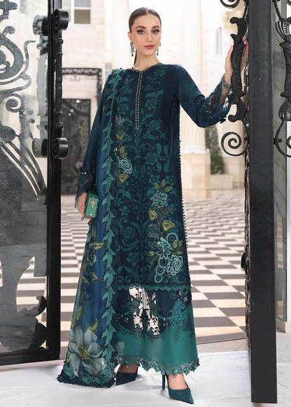 MARIA B LUXURY LAWN EID EDIT UNSTITCHED'26 - D6 (Prussian Teal)