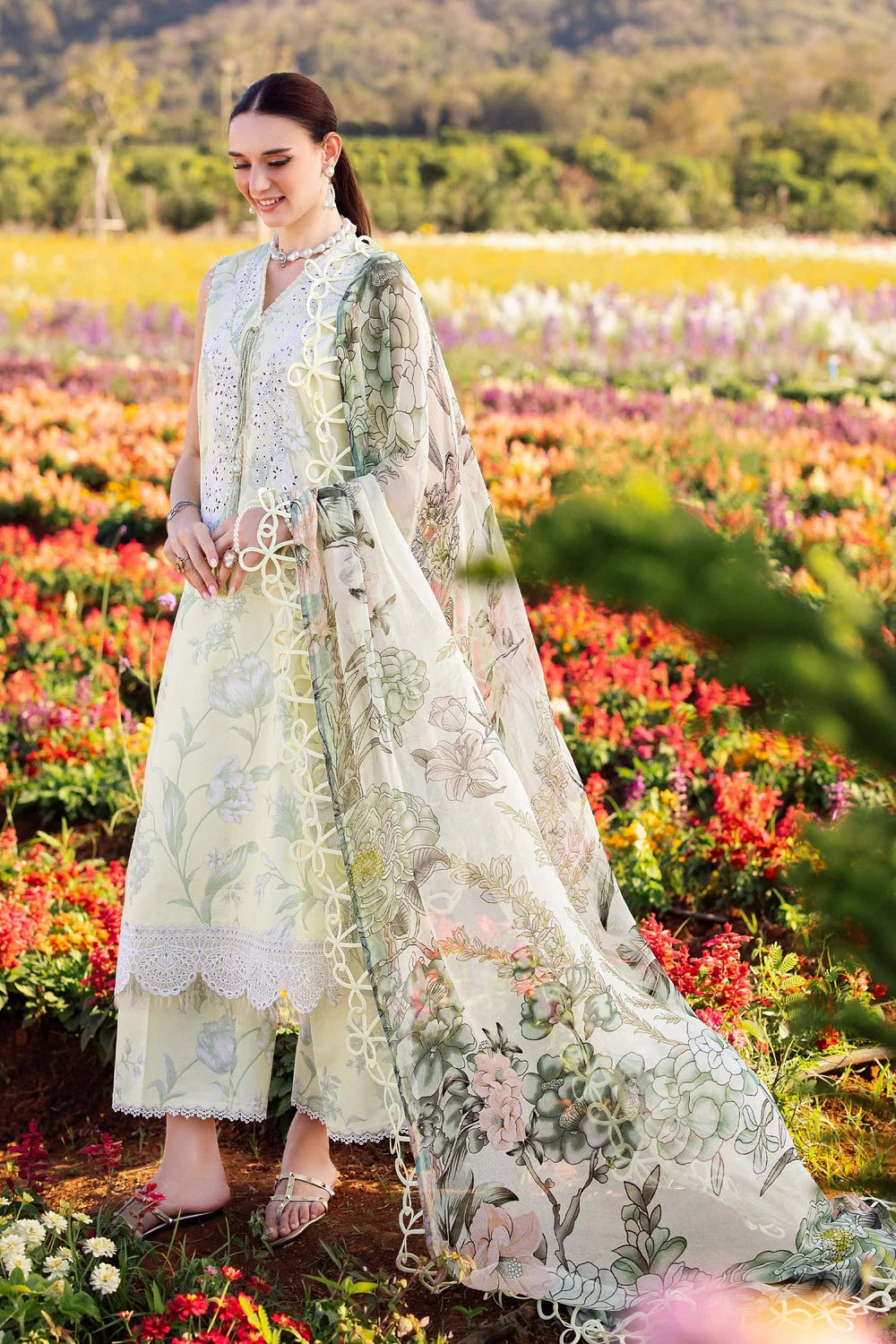 Jade Flora 3 Pc Lawn Embroidered Collection 2025 - 20655