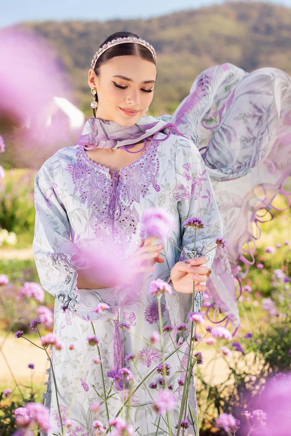 Jade Flora 3 Pc Lawn Embroidered Collection 2025 - 20659