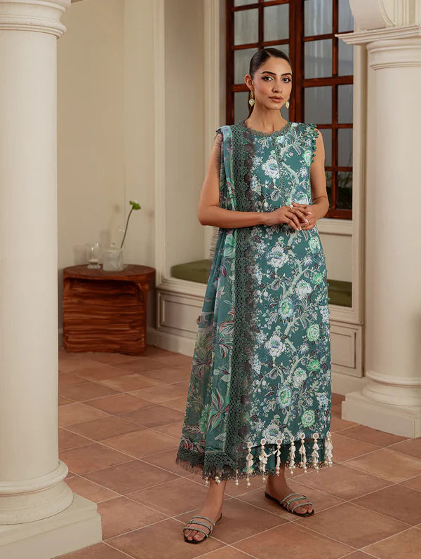 JADE LUMEA CAMBRIC EMBROIDERED UNSTITCHED'26| D7