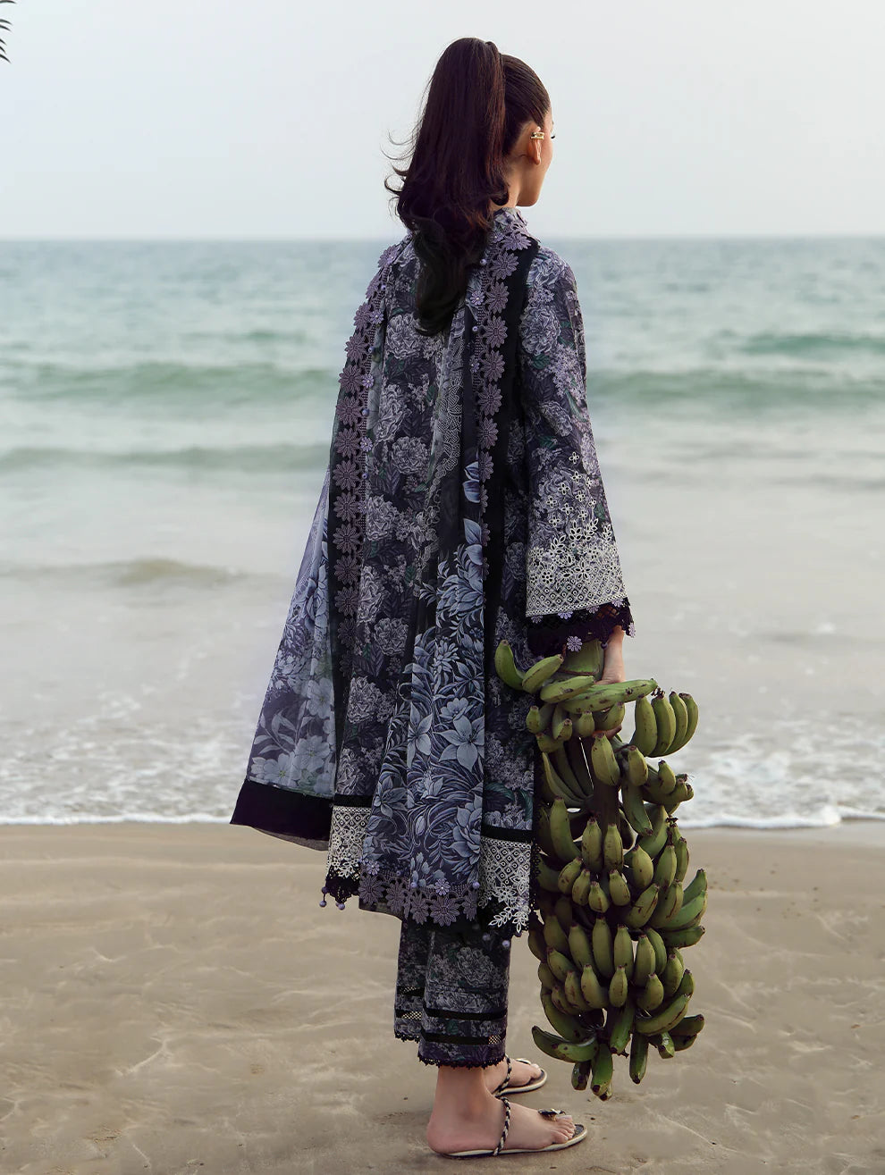 JADE FLORA PRINTED UNSTITCHED'26| SHADOWED ORCHID