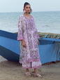 JADE FLORA PRINTED UNSTITCHED'26| LAVENDER BREEZE