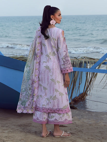 JADE FLORA PRINTED UNSTITCHED'26| LAVENDER BREEZE