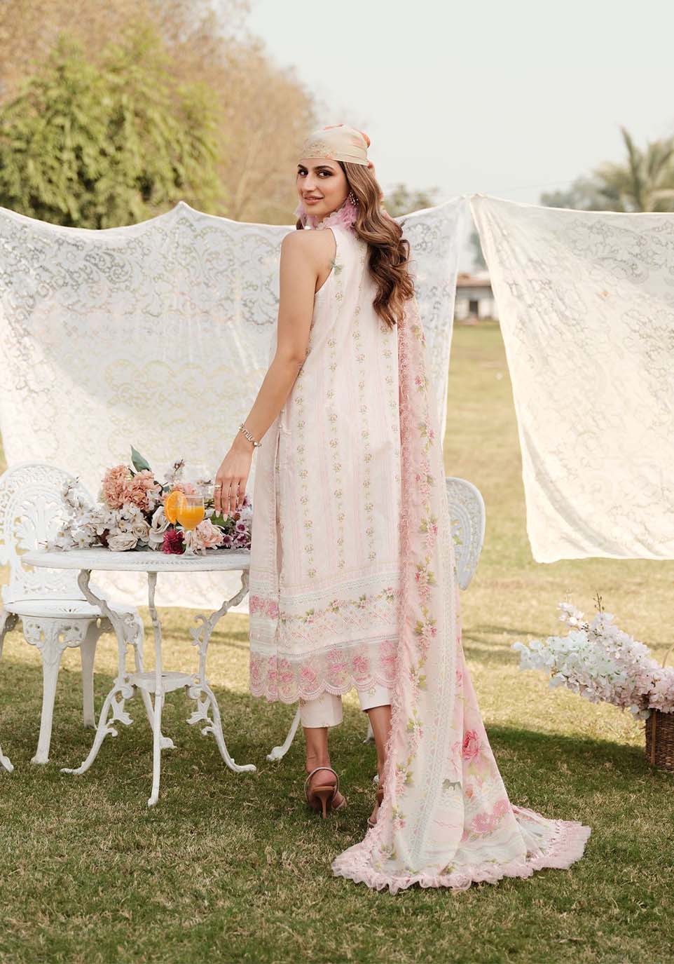 ZARQASH LUXE LAWN UNSTITCHED  Collection 2024 – ZQ 5