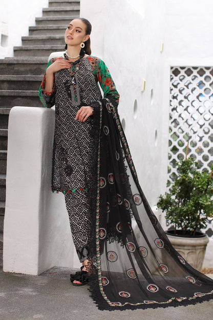 CHARIZMA Collection 2024 – 3-PC Unstitched Printed Lawn Shirt with Embroidered Chiffon Dupatta PM4-09