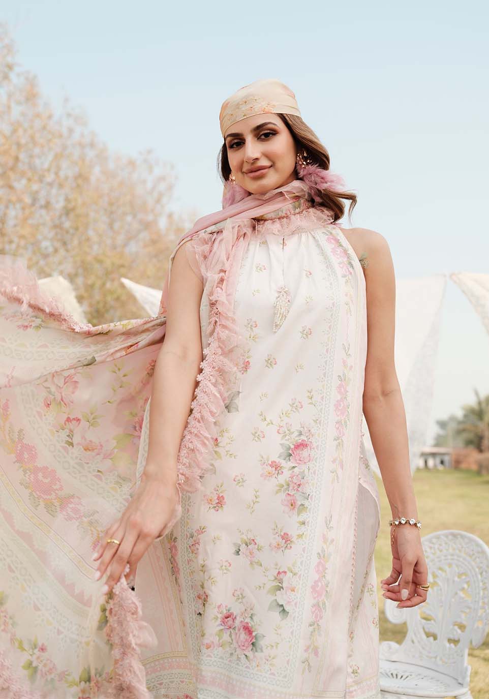 ZARQASH LUXE LAWN UNSTITCHED  Collection 2024 – ZQ 5