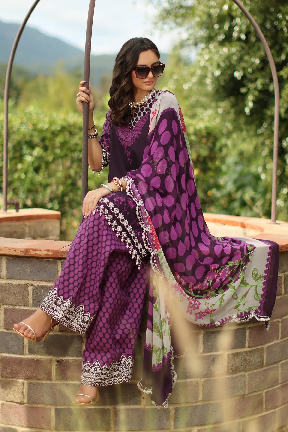 CHARIZMA COMBINATION EMBROIDERED VOL-1 UNSTITCHED'26| CC6-005