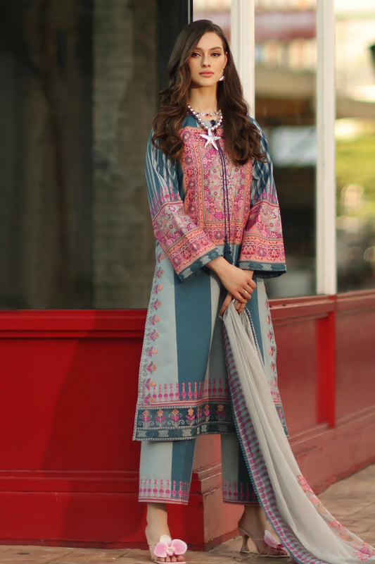 CHARIZMA AGHAZ-E-NOU EMBROIDERED LAWN COLLECTION'26| AG6-09