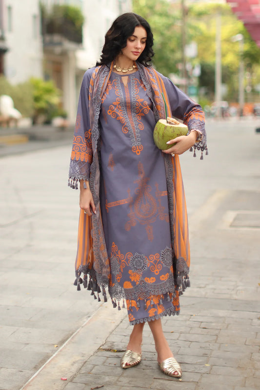 CHARIZMA COMBINATIONS LUXURY LAWN UNSTITCHED '26 VOL 03 - CC6-19