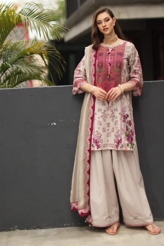 CHARIZMA COMBINATIONS LUXURY LAWN UNSTITCHED '26 VOL 03 - CC6-20