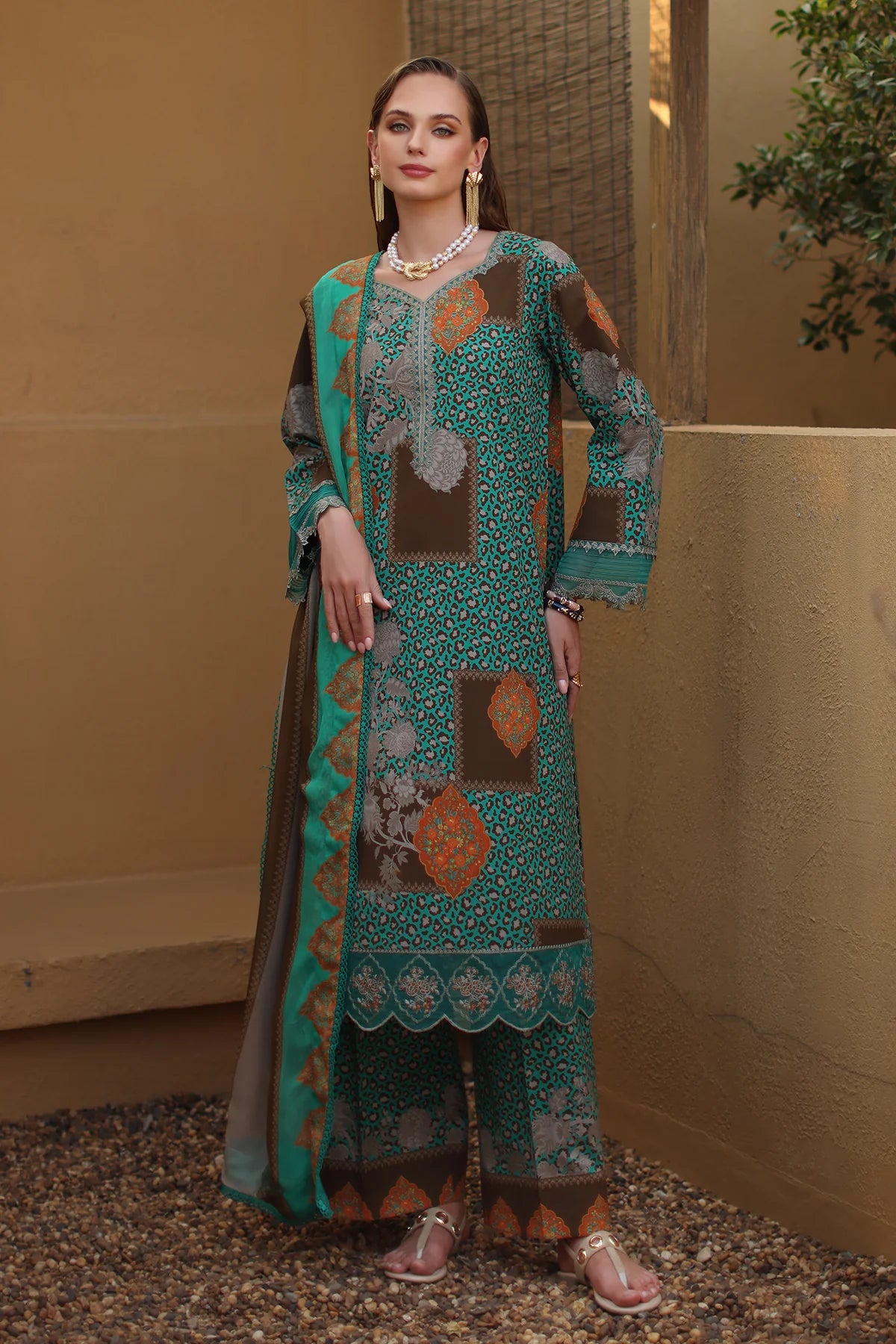 CHARIZMA COMBINATION EMBROIDERED VOL-1 UNSTITCHED'26| CC6-009