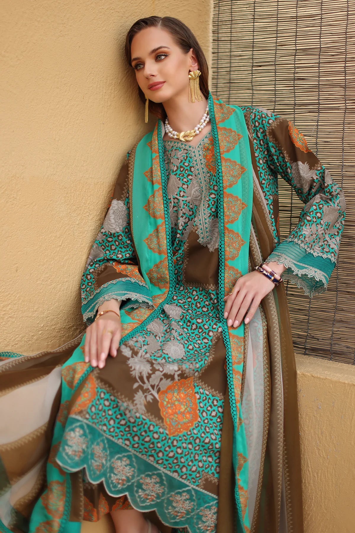 CHARIZMA COMBINATION EMBROIDERED VOL-1 UNSTITCHED'26| CC6-009