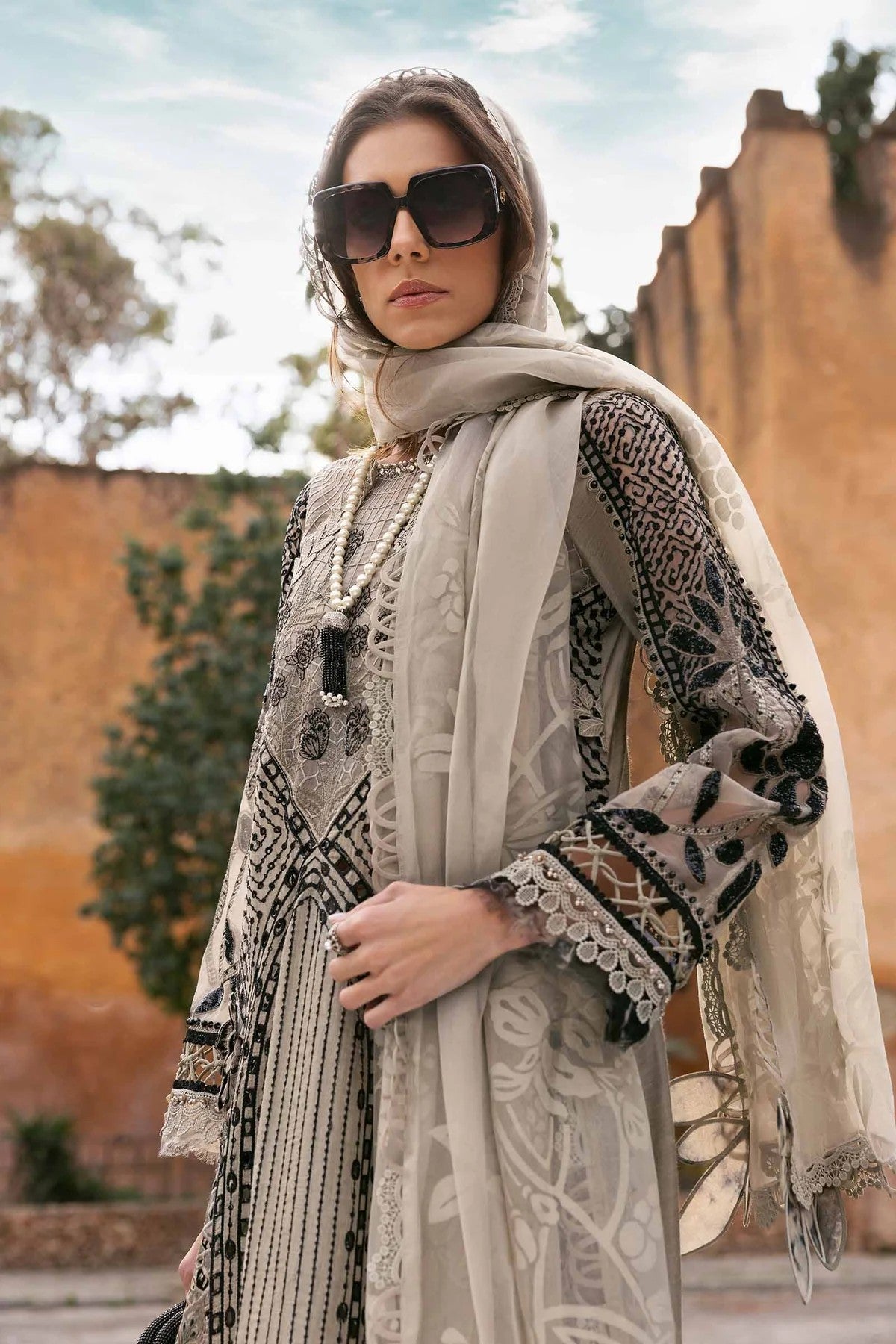 Maria B Luxury Lawn 2025 - 10B