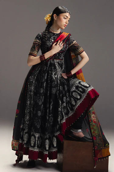 ANARKALI BY ZARA SHAHJAHAN UNSTITCHED'26| Surkh Bahar