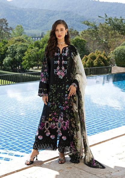 ELAF SIGNATURE EMBROIDERED UNSTITCHED'26| ESA-1B BLACK THRONE