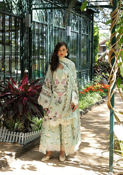 ELAF SIGNATURE EMBROIDERED UNSTITCHED'26| ESA-4B MINT MEADOW