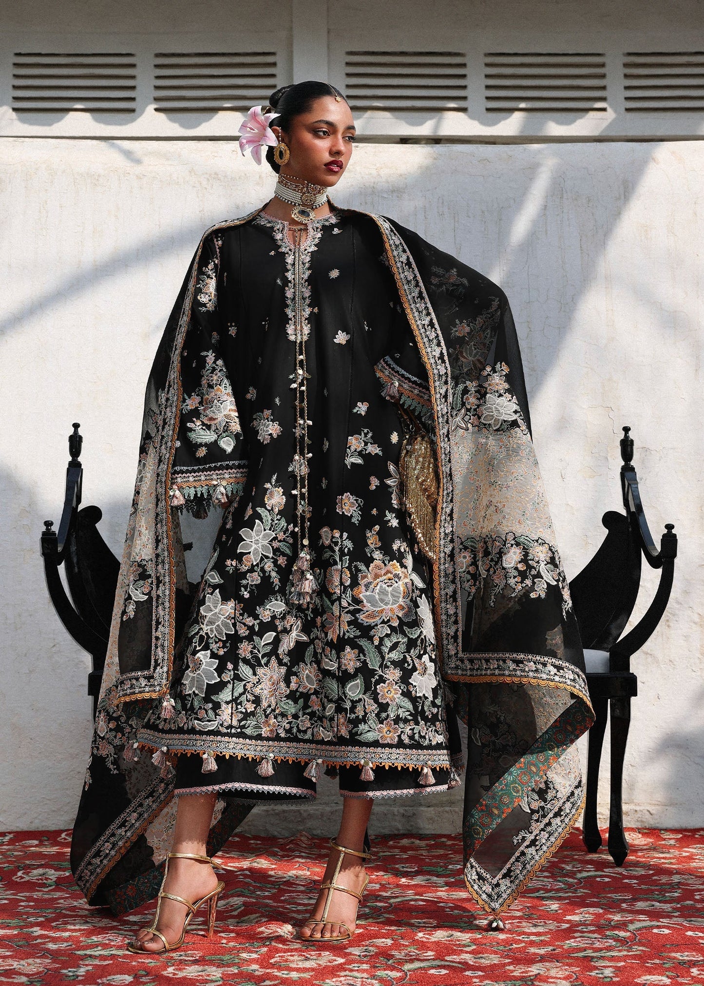 KALABAGH BY HUSSAIN REHAR UNSTITCHED'26| Sable