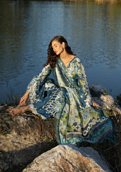 ELAF SIGNATURE EMBROIDERED UNSTITCHED'26| ESA-7B SEA ENCHANTRESS