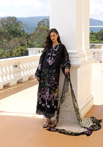 ELAF SIGNATURE EMBROIDERED UNSTITCHED'26| ESA-1B BLACK THRONE