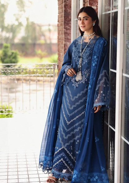 SARDINIA EMB LAWN EID EDIT'26 UNSTITCHED - TERRACE BLUE 1706