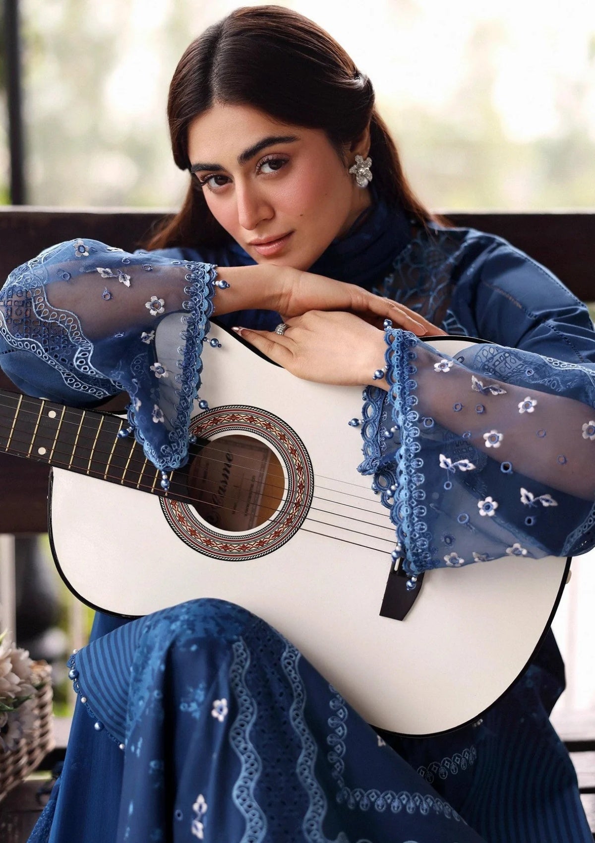 SARDINIA EMB LAWN EID EDIT'26 UNSTITCHED - TERRACE BLUE 1706