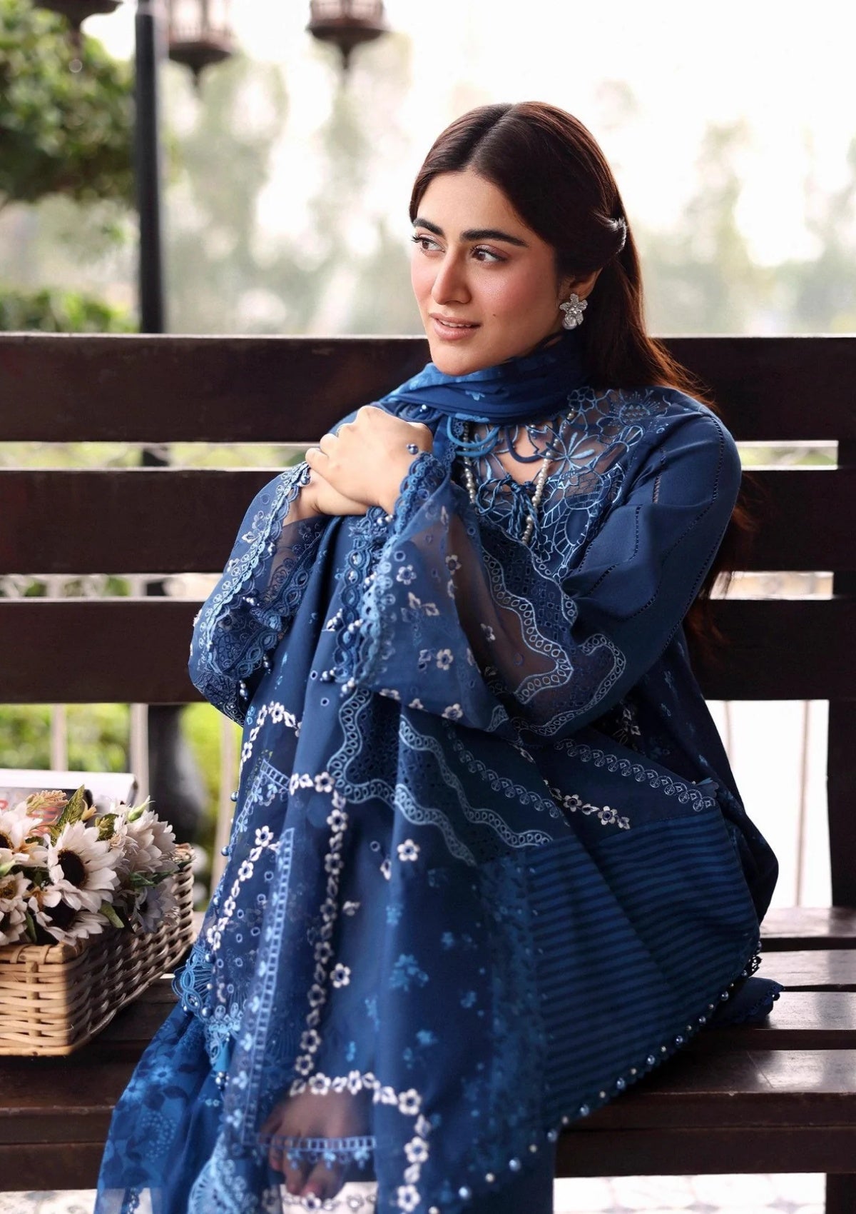 SARDINIA EMB LAWN EID EDIT'26 UNSTITCHED - TERRACE BLUE 1706
