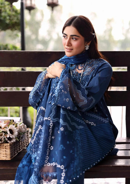 SARDINIA EMB LAWN EID EDIT'26 UNSTITCHED - TERRACE BLUE 1706