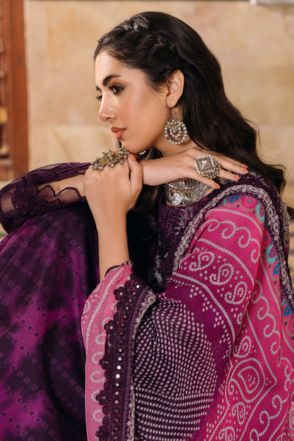 CHARIZMA CHUNNRI VOL 1 Collection 2024 – 3-PC Unstitched Chunri Embroidered Lawn  CH4-08