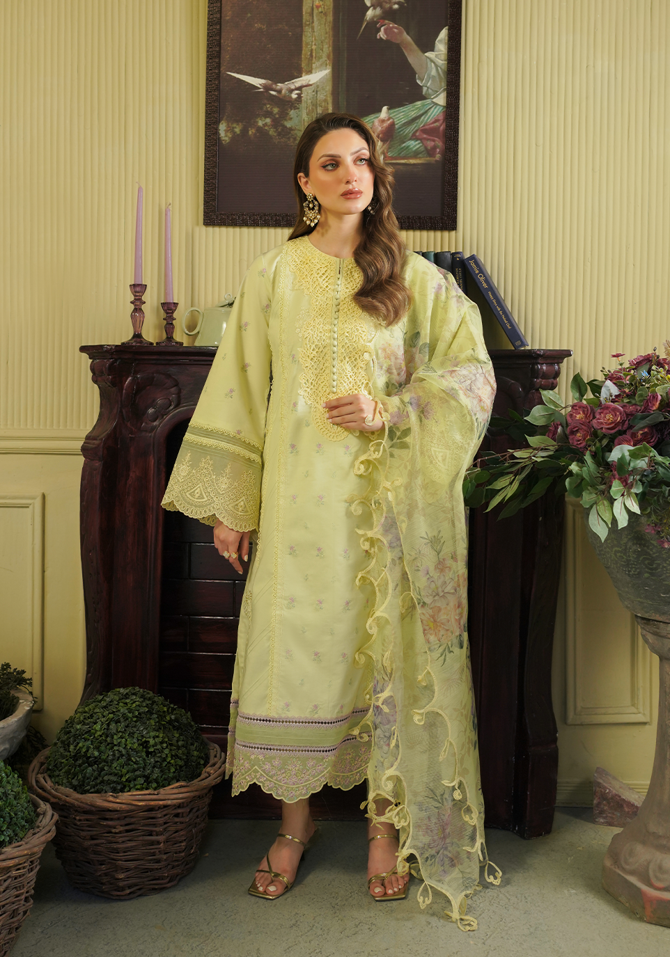 ZARQASH TRESOR LUXURY LAWN 24
 Collection 2024 – ZQT 008 PRIMROSE