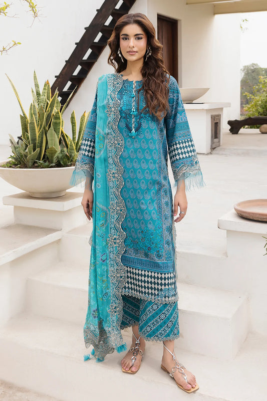 CHARIZMA COMBINATIONS LUXURY LAWN UNSTITCHED '26 VOL 03 - CC6-24