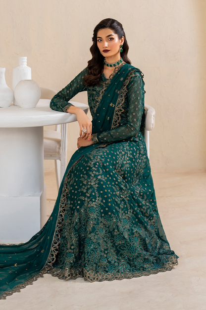 Iznik Formal Wear Collection 2024 – CC-47 Embroidered Chiffon