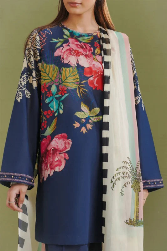 COCO PRINTS VOL-1 BY ZARA SHAHJAHAN UNSTITCHED'26| VERA-3B
