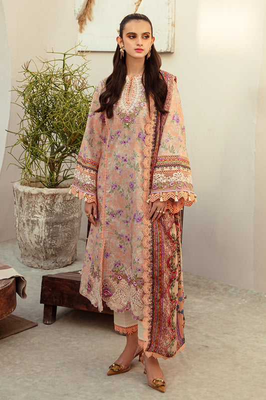 ALIF AFFORDABLE LAWN Collection 2024 – Coral Blush