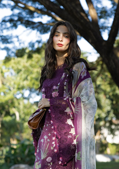 ELAF SIGNATURE EMBROIDERED UNSTITCHED'26| ESA-5B DARLING PLUM