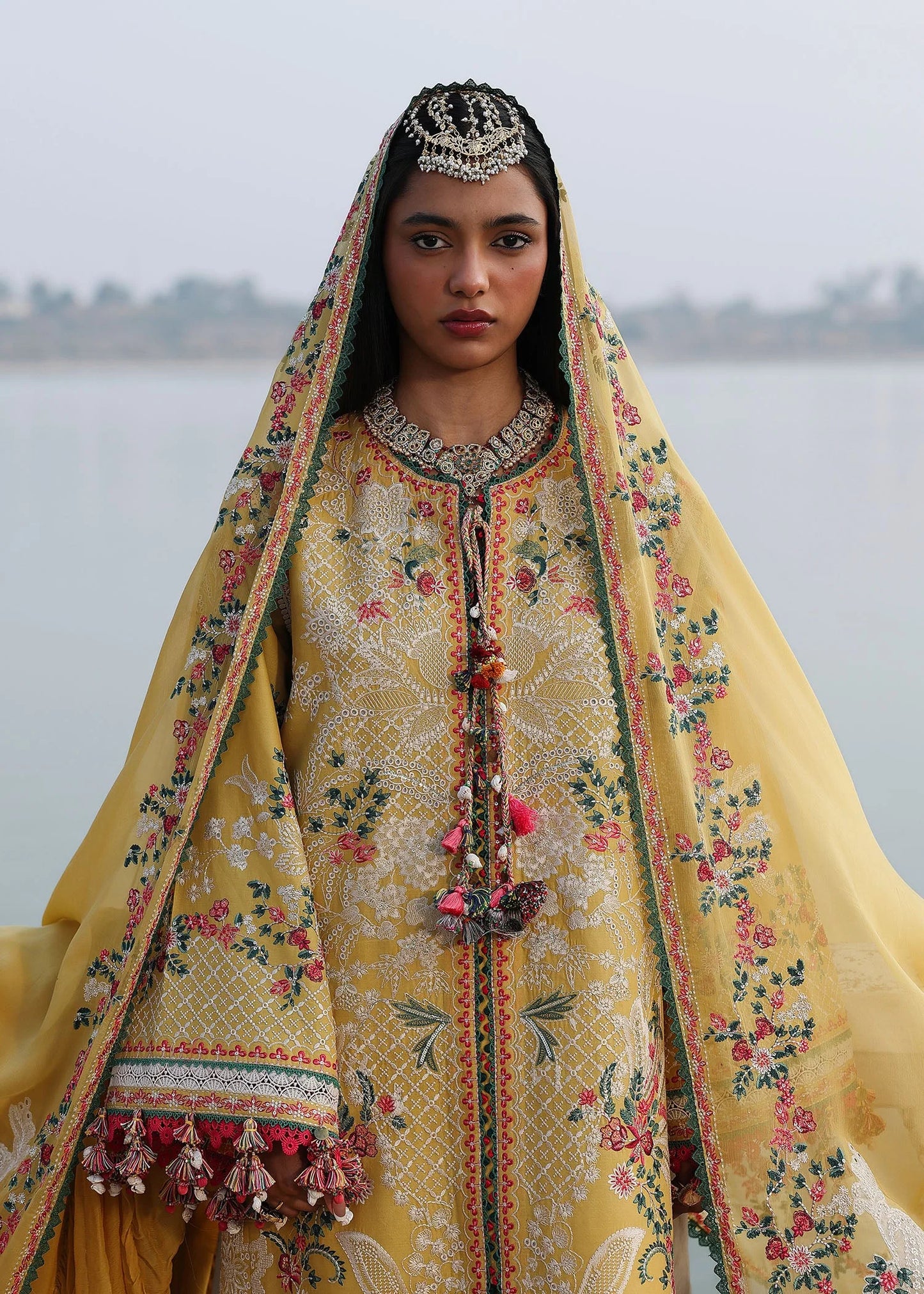 KALABAGH BY HUSSAIN REHAR UNSTITCHED'26| Ochre