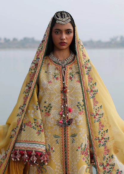 KALABAGH BY HUSSAIN REHAR UNSTITCHED'26| Ochre