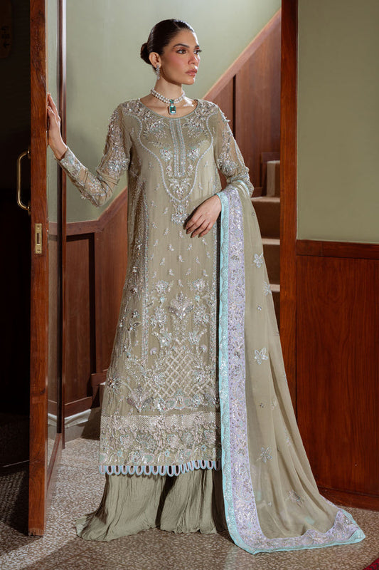 NUREH ELAYA LUXURY CHIFFON UNSTITCHED COLLECTION'26 | D6