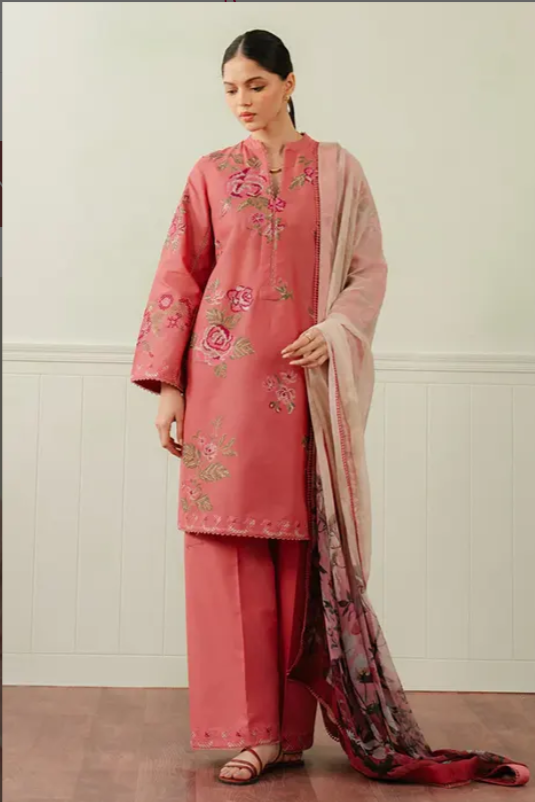 Coco by Zara Shahjahan Embroidered Lawn 2025 FREYA - 4A