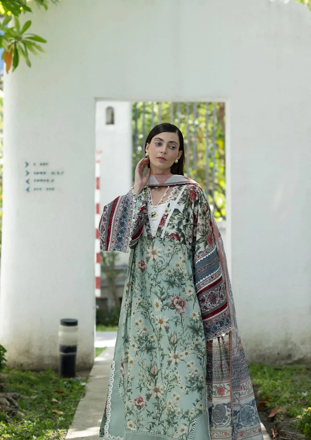ELAF PRINTS UNSTITCHED COLLECTION'26 | EPN-6B OPALINE GARDEN