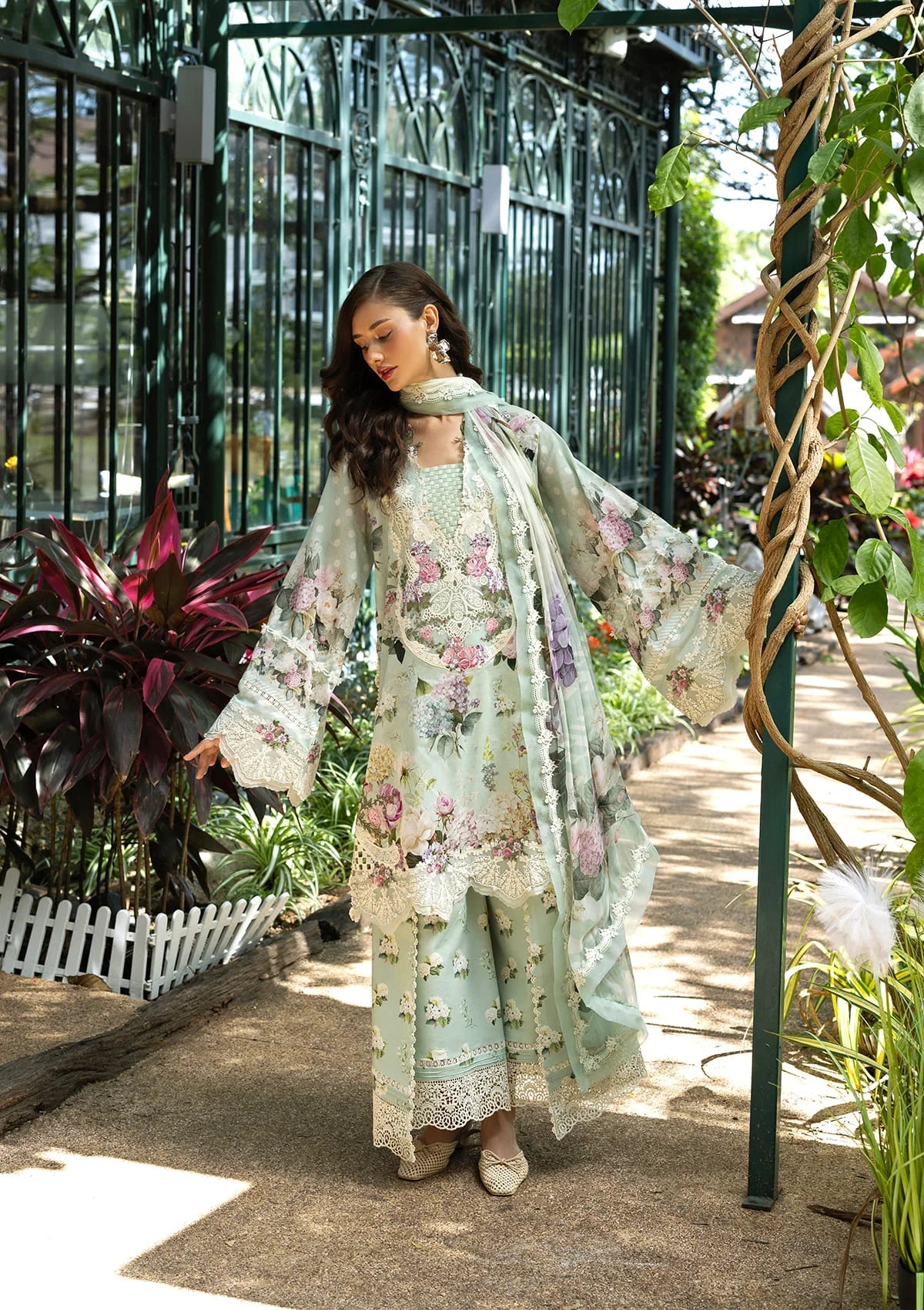 ELAF SIGNATURE EMBROIDERED UNSTITCHED'26| ESA-4B MINT MEADOW