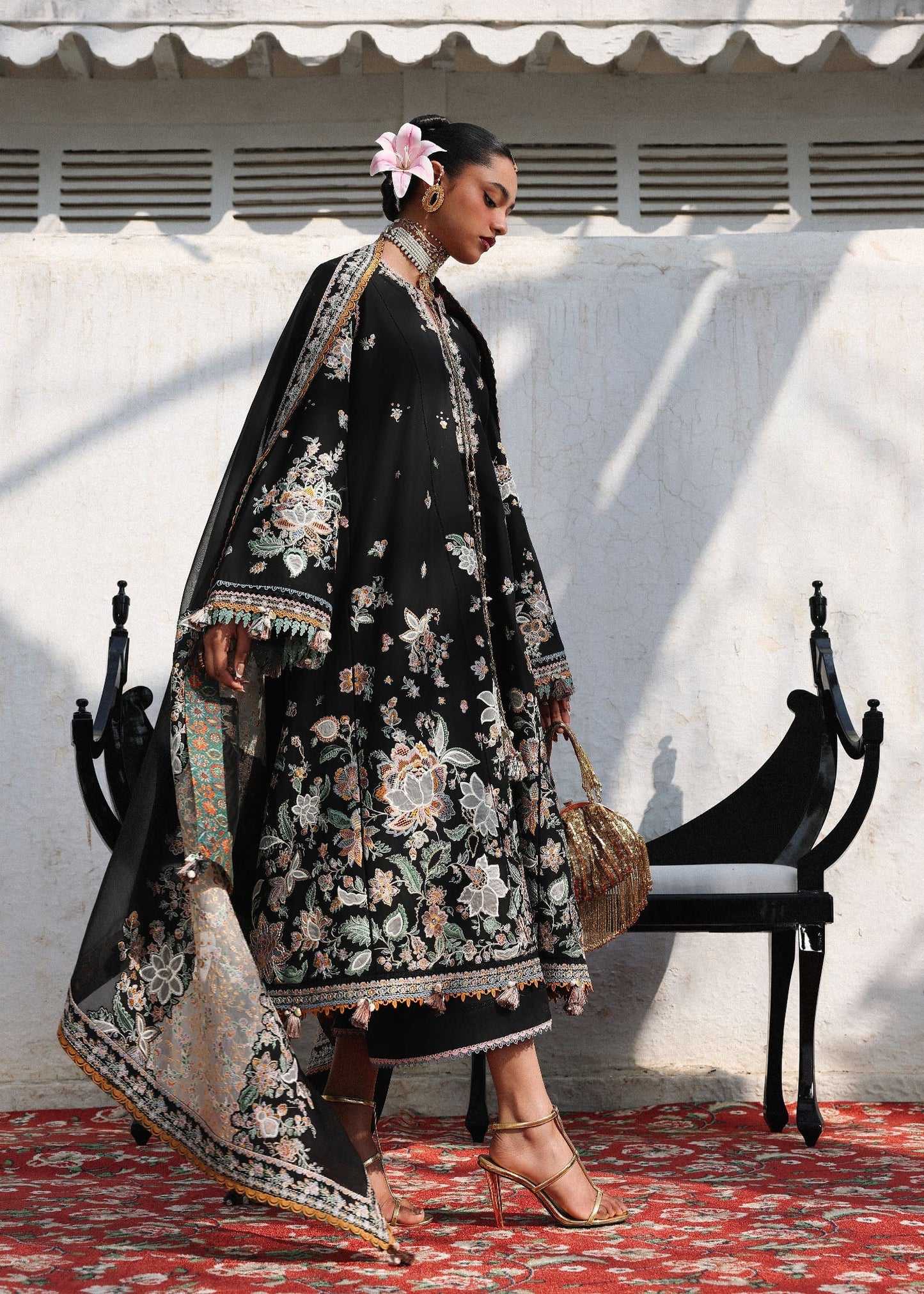 KALABAGH BY HUSSAIN REHAR UNSTITCHED'26| Sable