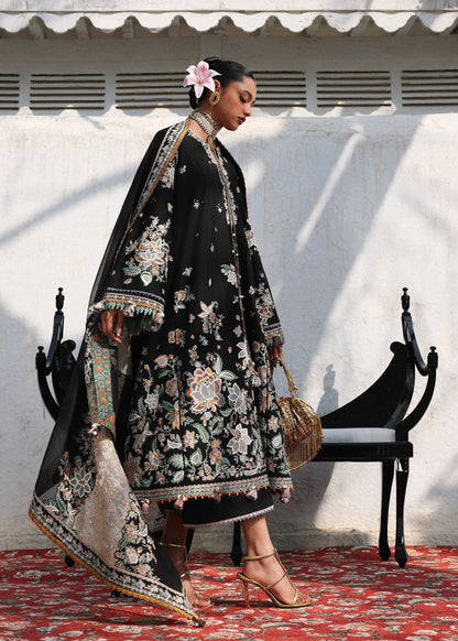 KALABAGH BY HUSSAIN REHAR UNSTITCHED'26| Sable
