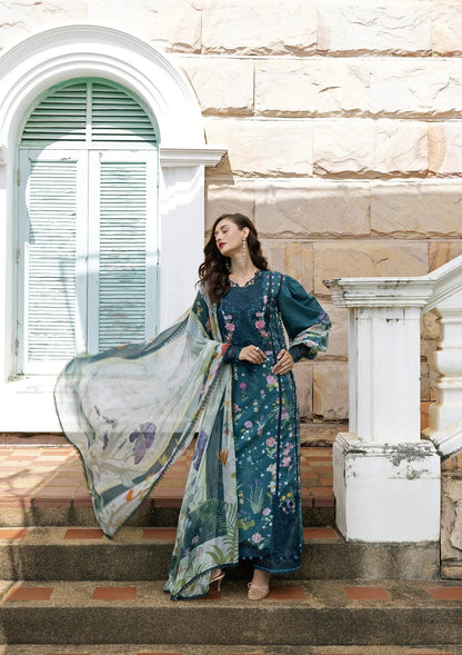 ELAF SIGNATURE EMBROIDERED UNSTITCHED'26| ESA-5A OCEANA VEIL