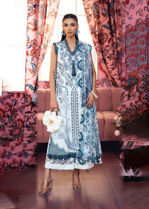 JADE URBANE CHIFFON DUPATTA UNSTITCHED'26| 20960A