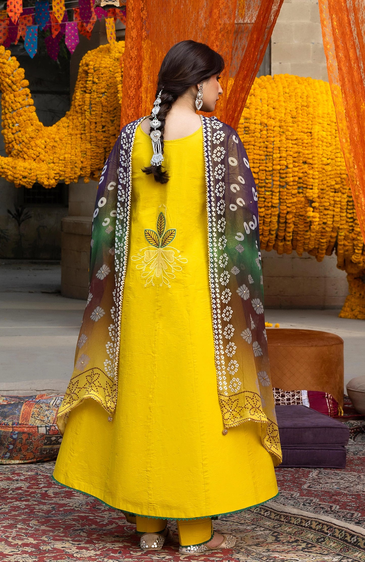 BANDHANI BY ALZOHAIB EMBROIDERED UNSTITCHED'26| D4