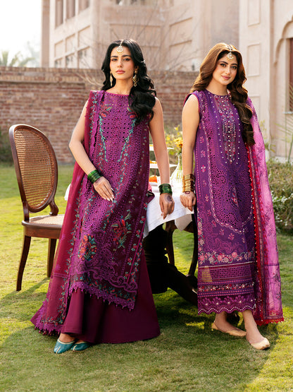 Binilyas DILBARO EMBROIDERED FESTIVE LAWN ’24 Collection 2024 – 405-B | 3 PC LUXURY LAWN