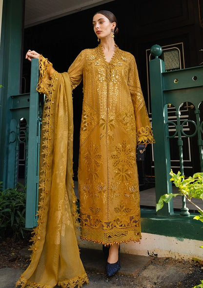 MARIA B LUXURY LAWN EID EDIT UNSTITCHED'26 - D7 (Mustard Gold)