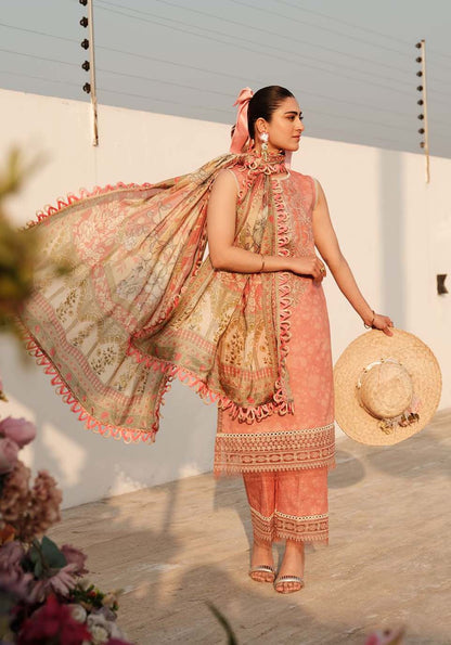 ZARQASH LUXE LAWN UNSTITCHED  Collection 2024 – ZQ 4