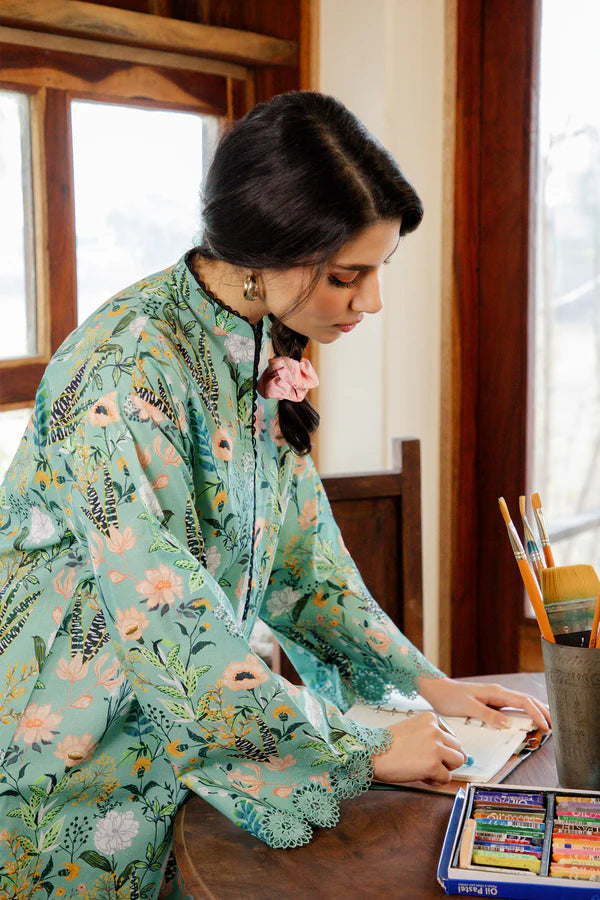 MIRHA BY SAHAR 1 PC UNSTITCHED'26 | SAGE BLOSSOM