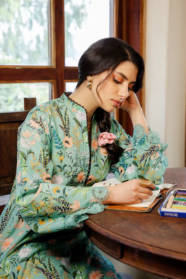 MIRHA BY SAHAR 1 PC UNSTITCHED'26 | SAGE BLOSSOM